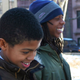 Idris Brewster, left, and Oluwaseun Summers in the documentary film American Promise
Michele Stephenson